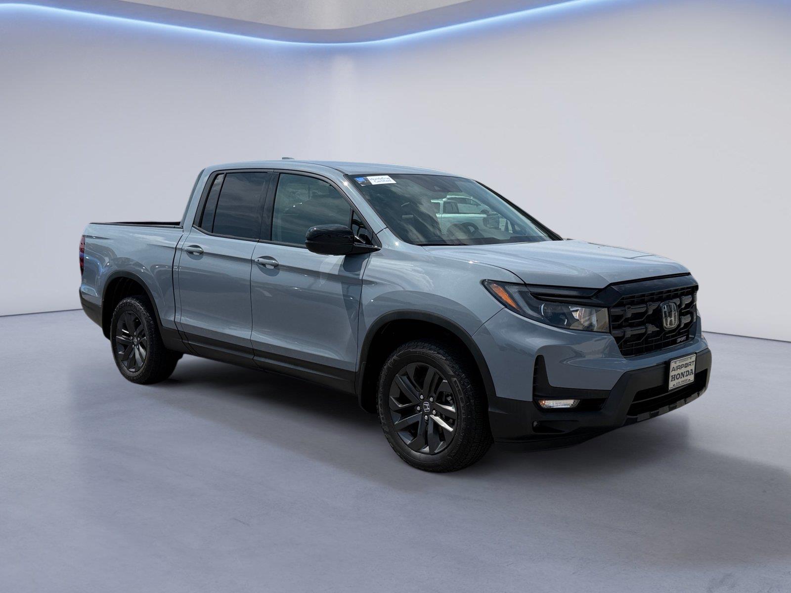 Sonic Gray Pearl 2024 Honda Ridgeline Pickup Truck All-Wheel Drive 9-Speed Automatic