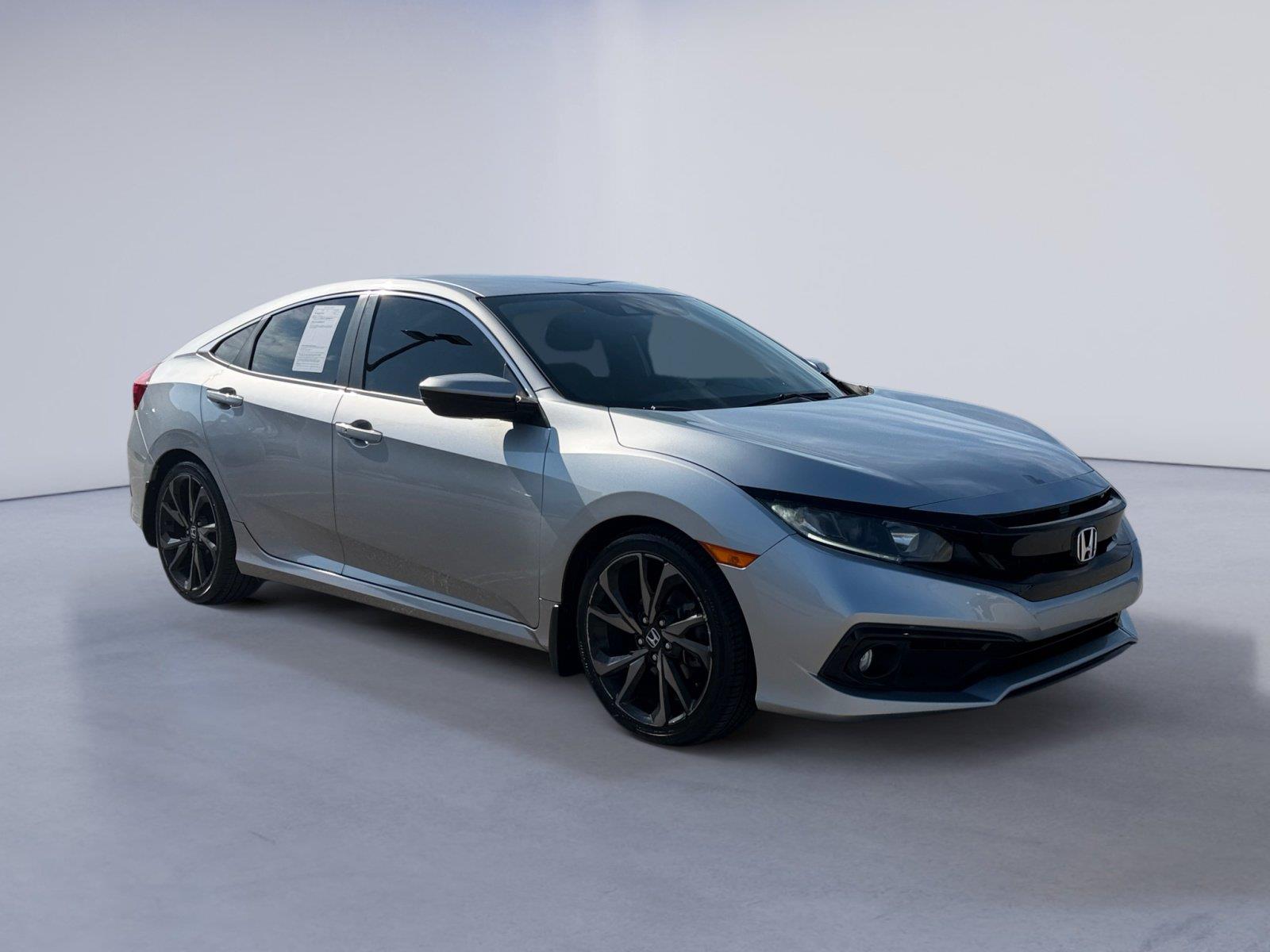 Lunar Silver Metallic 2019 Honda Civic Sedan Front-Wheel Drive 6-Speed Manual
