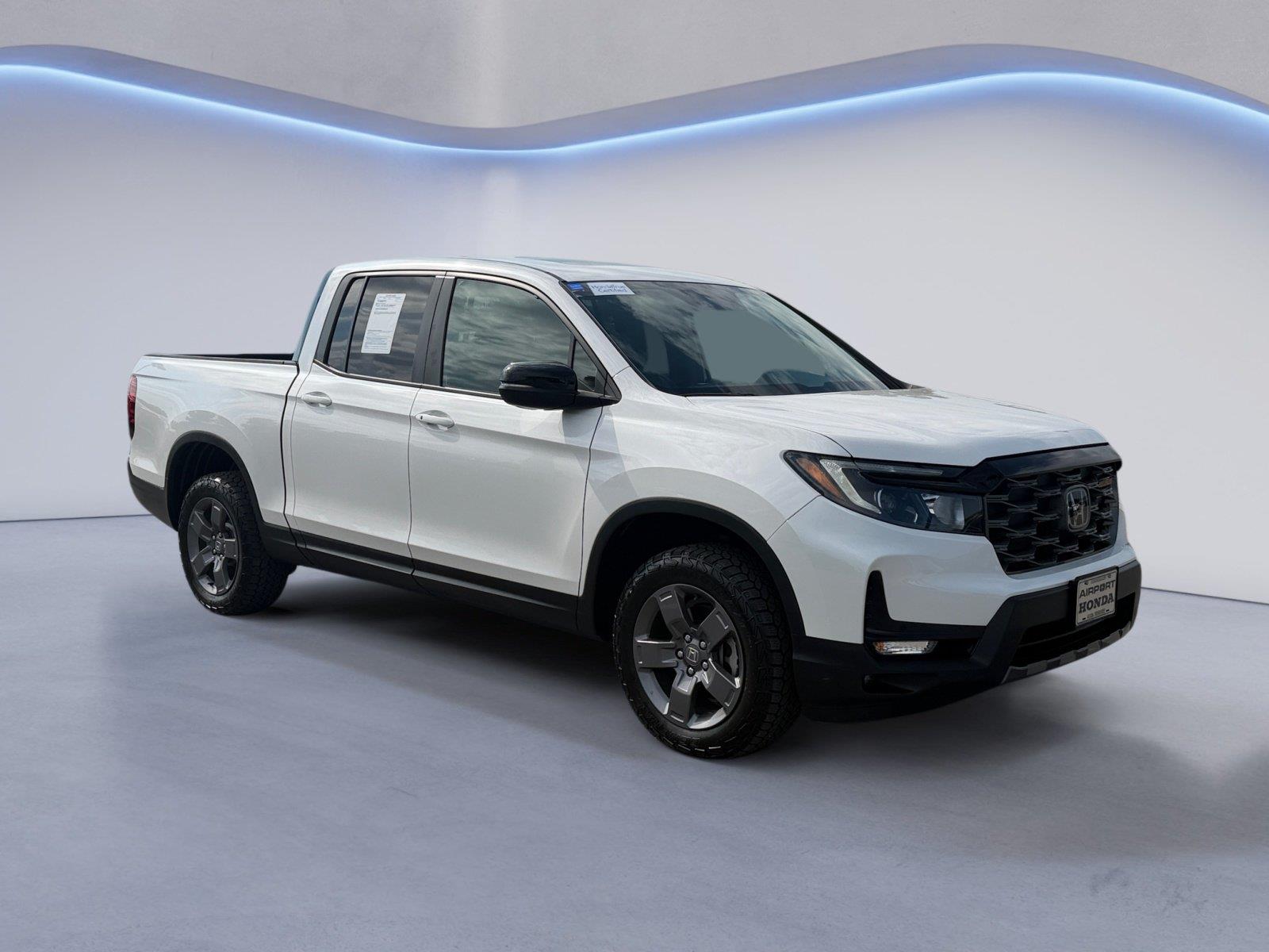 Platinum White Pearl 2025 Honda Ridgeline Pickup Truck All-Wheel Drive Automatic