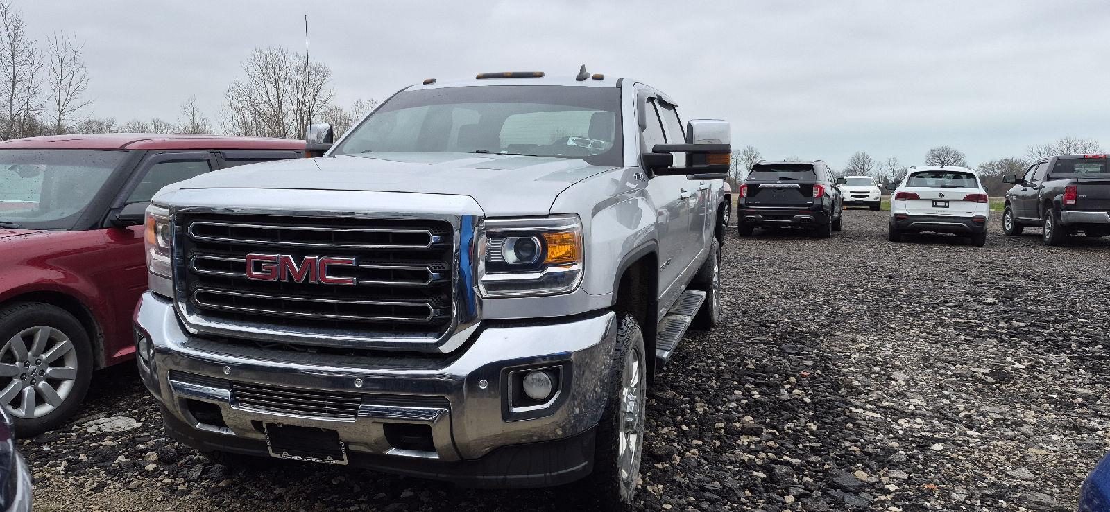Quicksilver Metallic 2019 GMC Sierra 2500HD SLT Crew Cab 4WD Pickup Truck Four-Wheel Drive 6-Speed Automatic