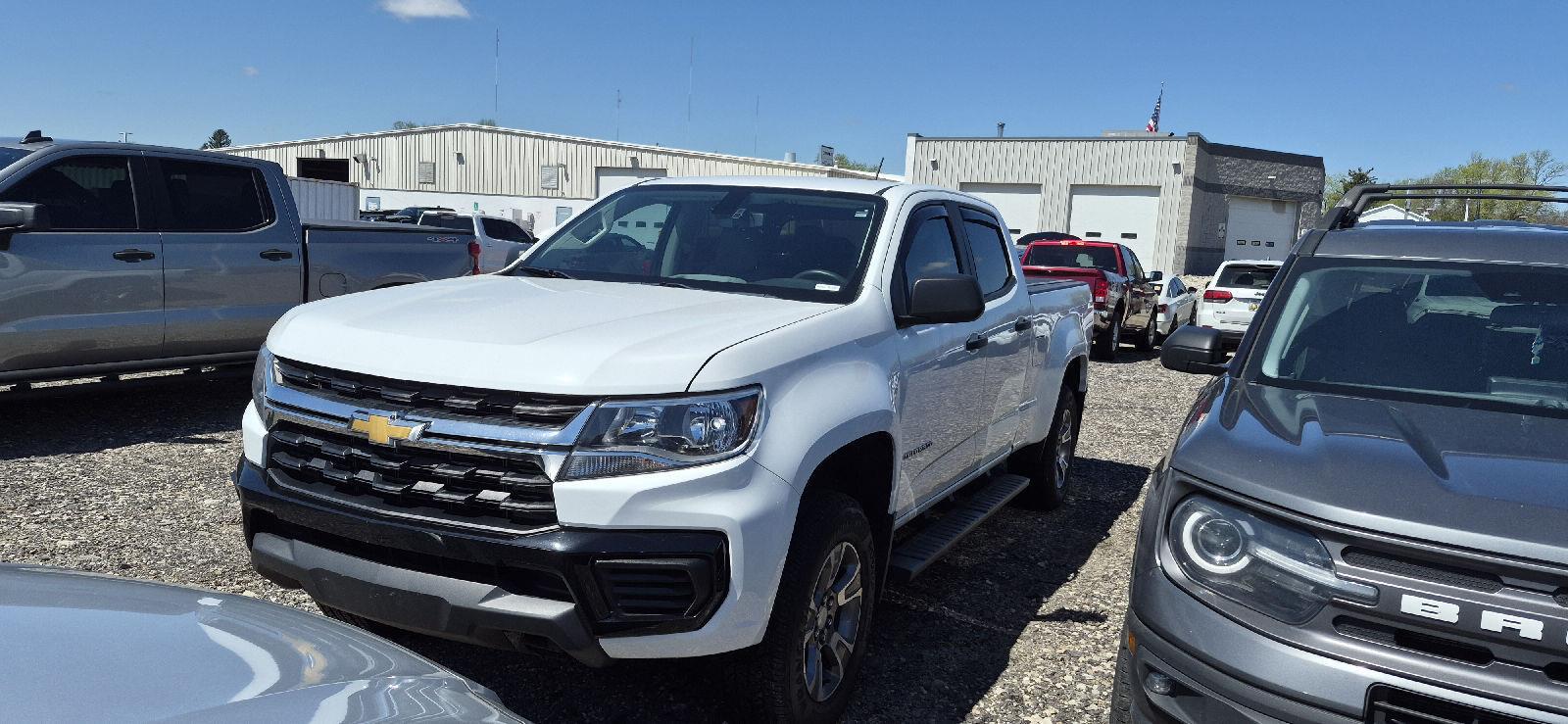 Summit White 2021 Chevrolet Colorado Work Truck Crew Cab 4WD Pickup Truck Four-Wheel Drive 8-Speed Automatic