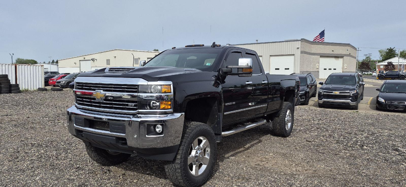 Black 2016 Chevrolet Silverado 2500HD LTZ Double Cab 4WD Pickup Truck Four-Wheel Drive 6-Speed Automatic