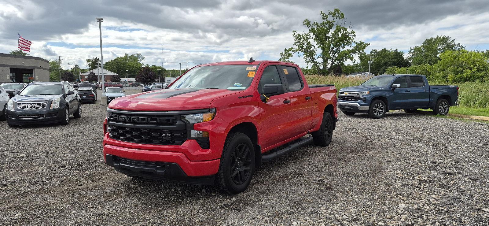 Red 2024 Chevrolet Silverado 1500 Pickup Truck Four-Wheel Drive