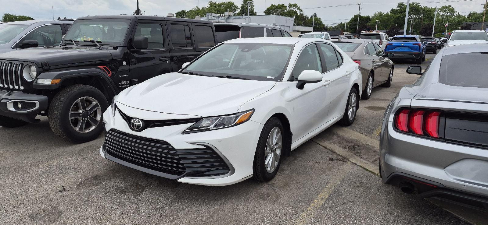 White 2021 Toyota Camry Sedan All-Wheel Drive