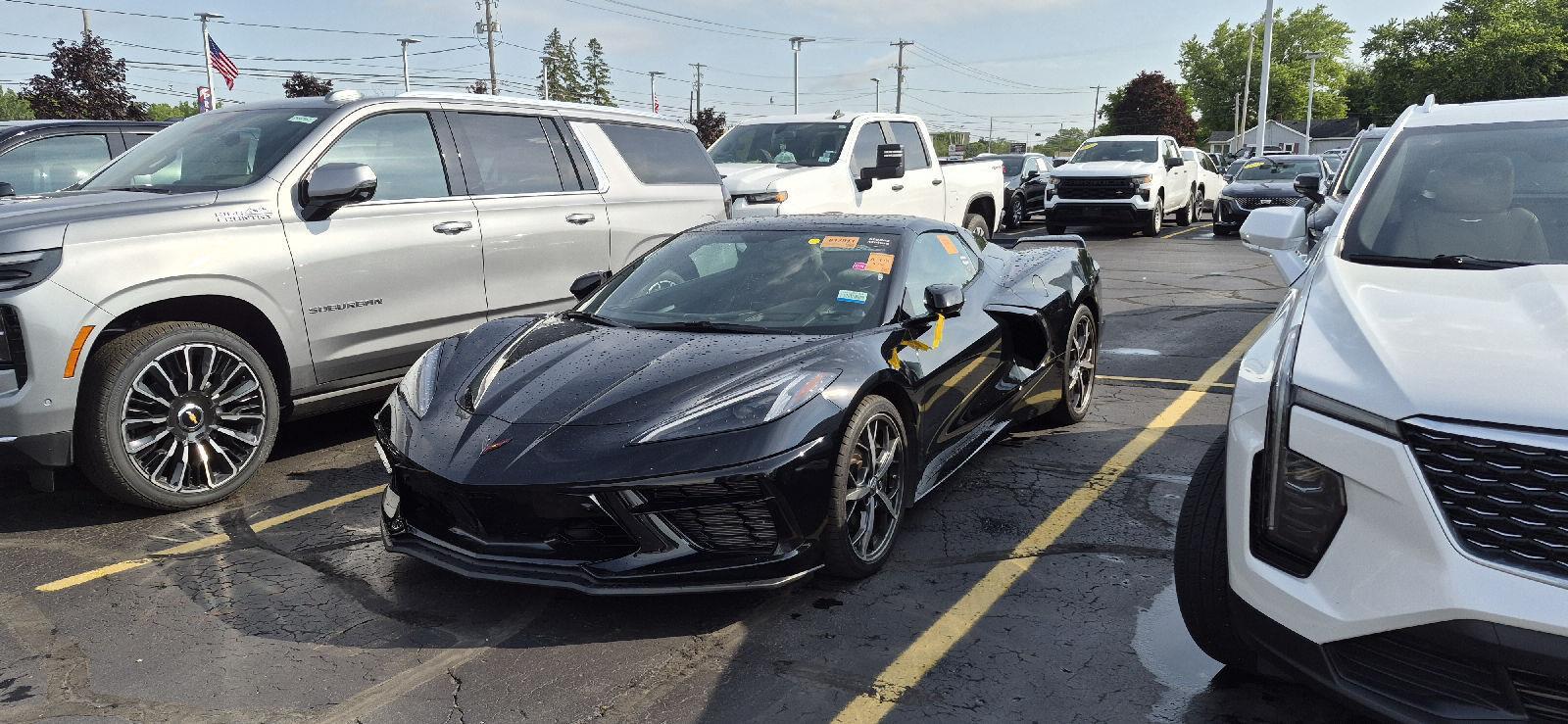 Black 2021 Chevrolet Corvette Convertible Rear-Wheel Drive 8-Speed Dual Clutch