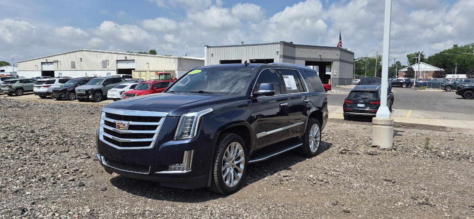 Dark Adriatic Blue Metallic 2018 Cadillac Escalade SUV / Crossover Four-Wheel Drive Automatic