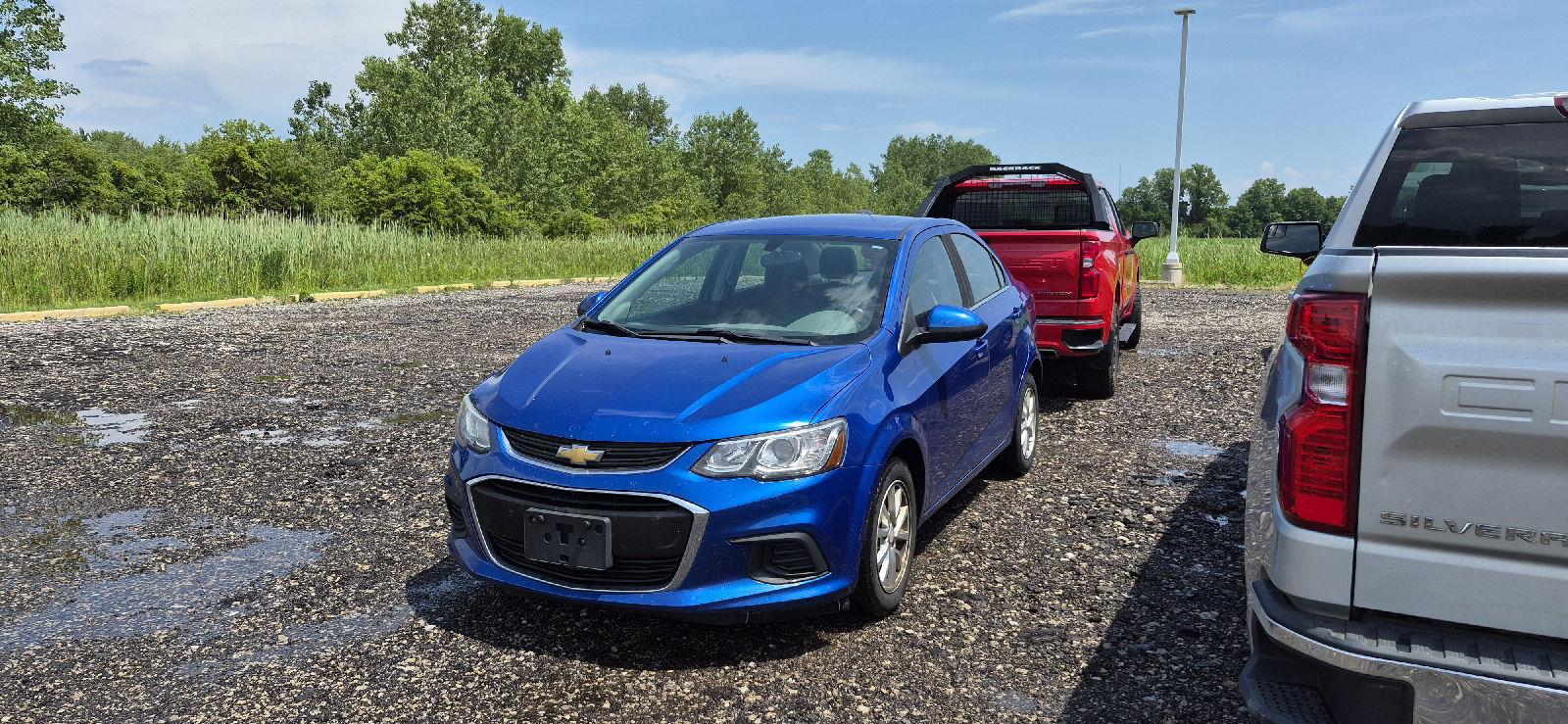 Kinetic Blue Metallic 2017 Chevrolet Sonic Sedan Front-Wheel Drive 6-Speed Automatic