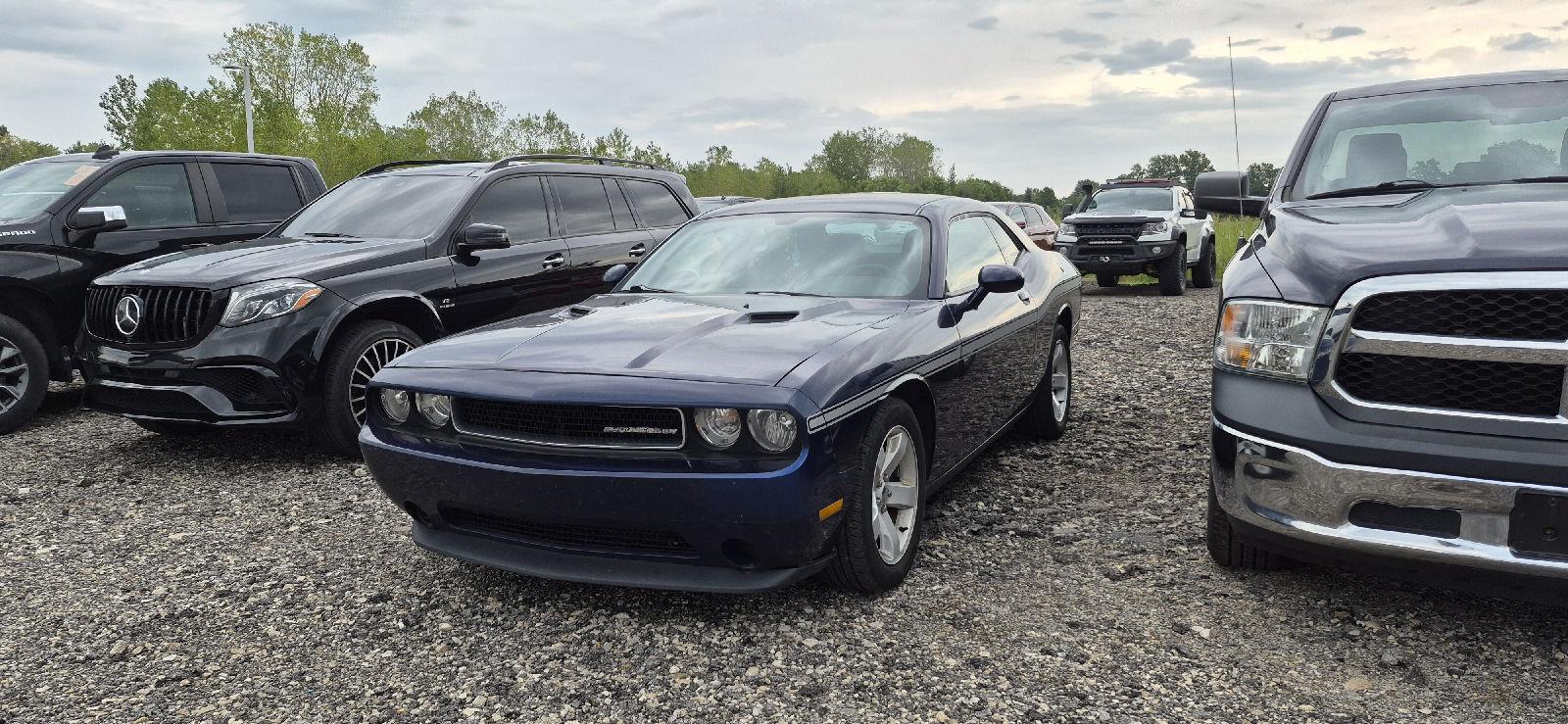 Jazz Blue Pearlcoat 2014 Dodge Challenger Coupe Rear-Wheel Drive 5-Speed Automatic