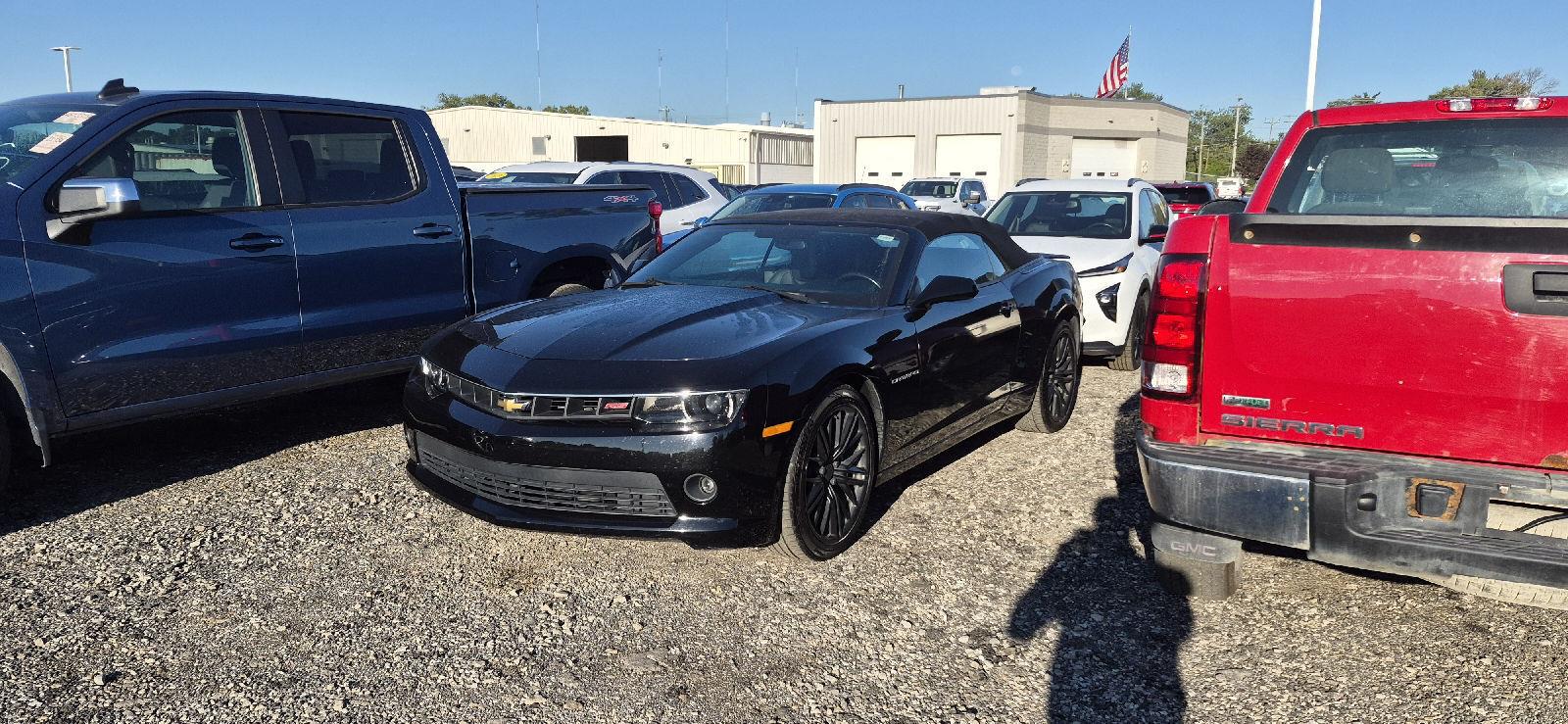 Black 2015 Chevrolet Camaro Convertible Rear-Wheel Drive 6-Speed Automatic