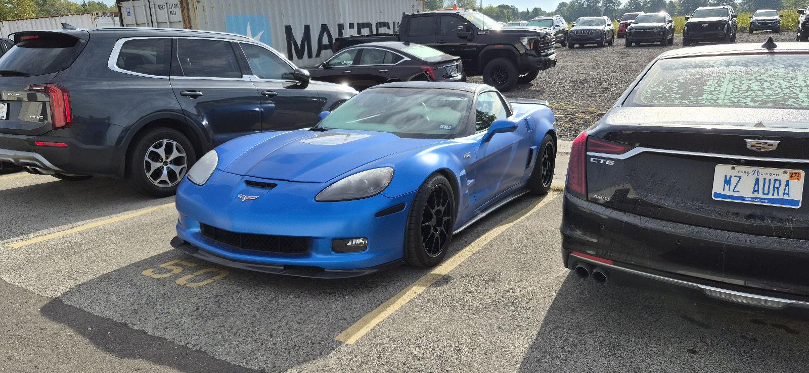 Black 2009 Chevrolet Corvette Coupe Rear-Wheel Drive 6-Speed Manual