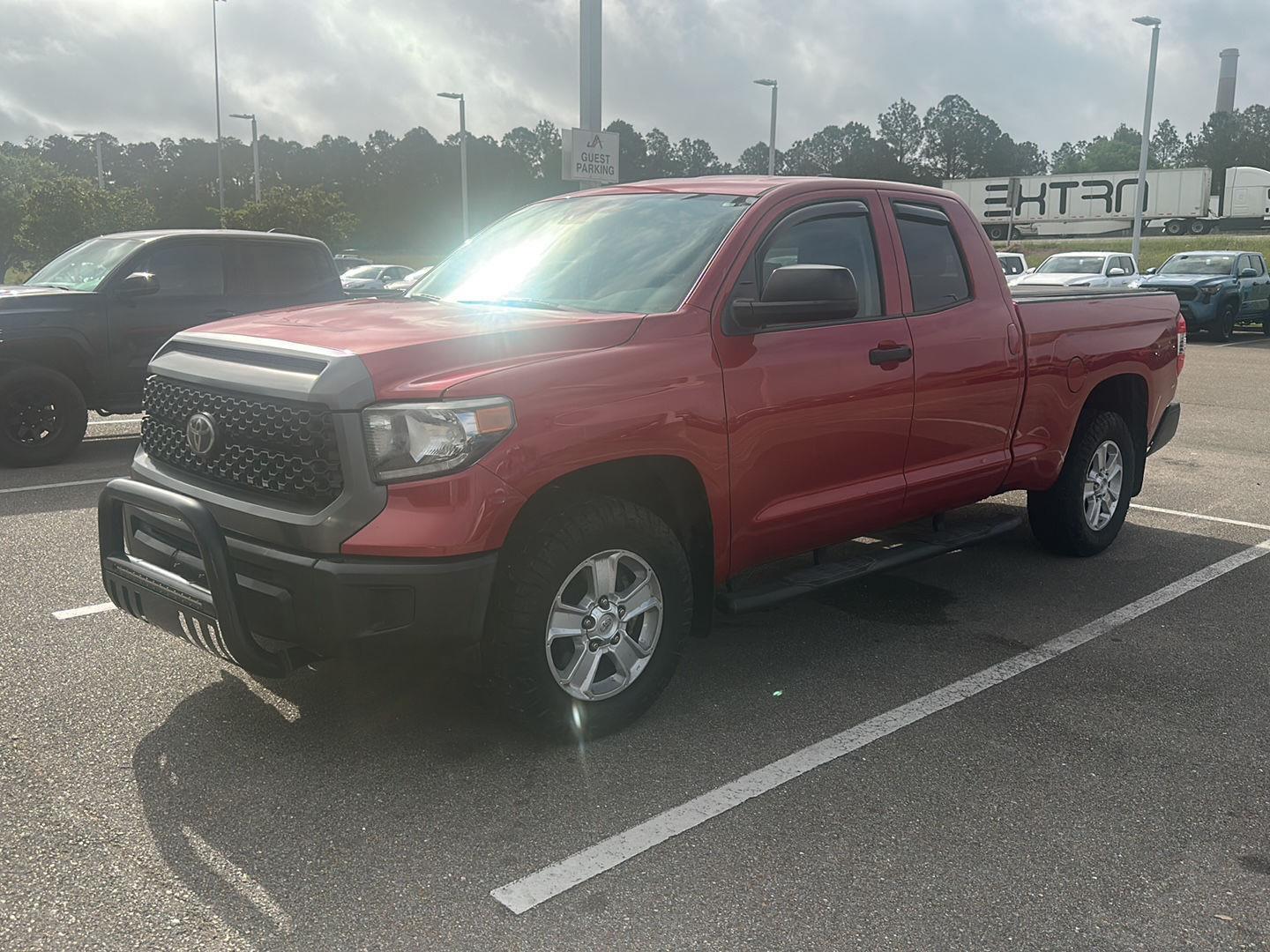 Barcelona Red Metallic 2020 Toyota Tundra SR Double Cab RWD Pickup Truck 4X2 6-Speed Automatic