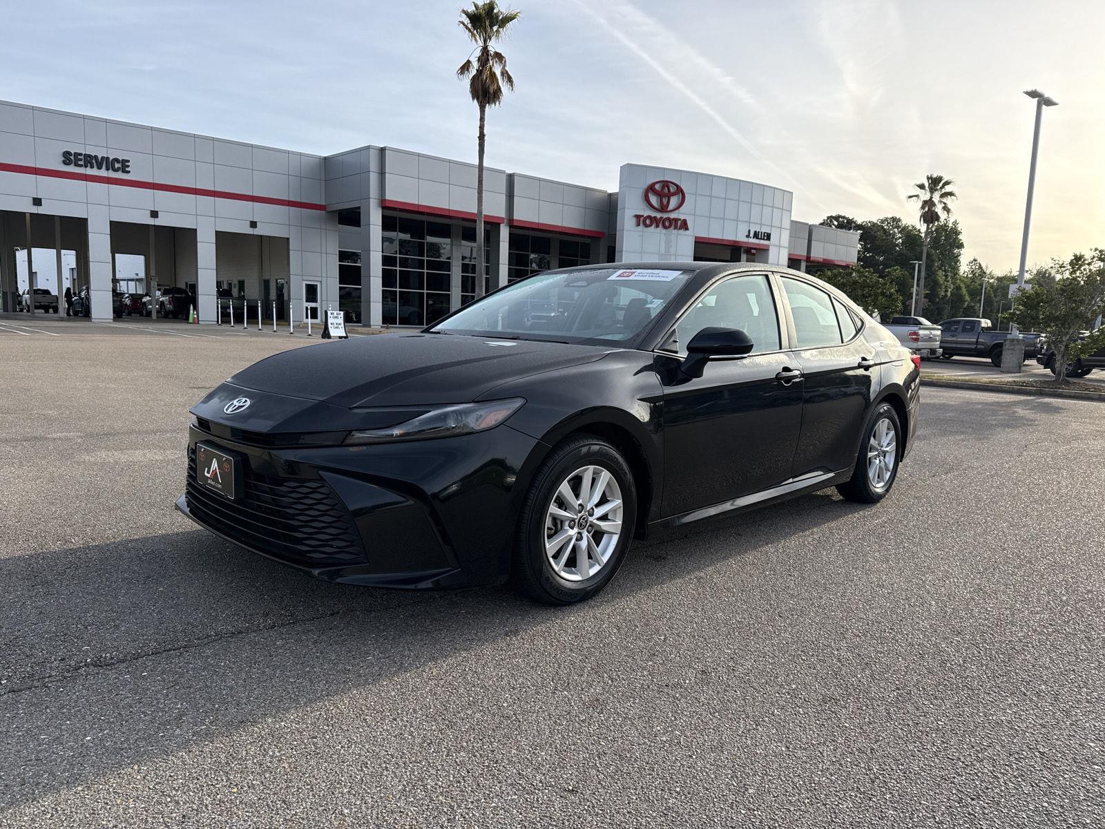 Midnight Black Metallic 2025 Toyota Camry Sedan Front-Wheel Drive Continuously Variable Transmission