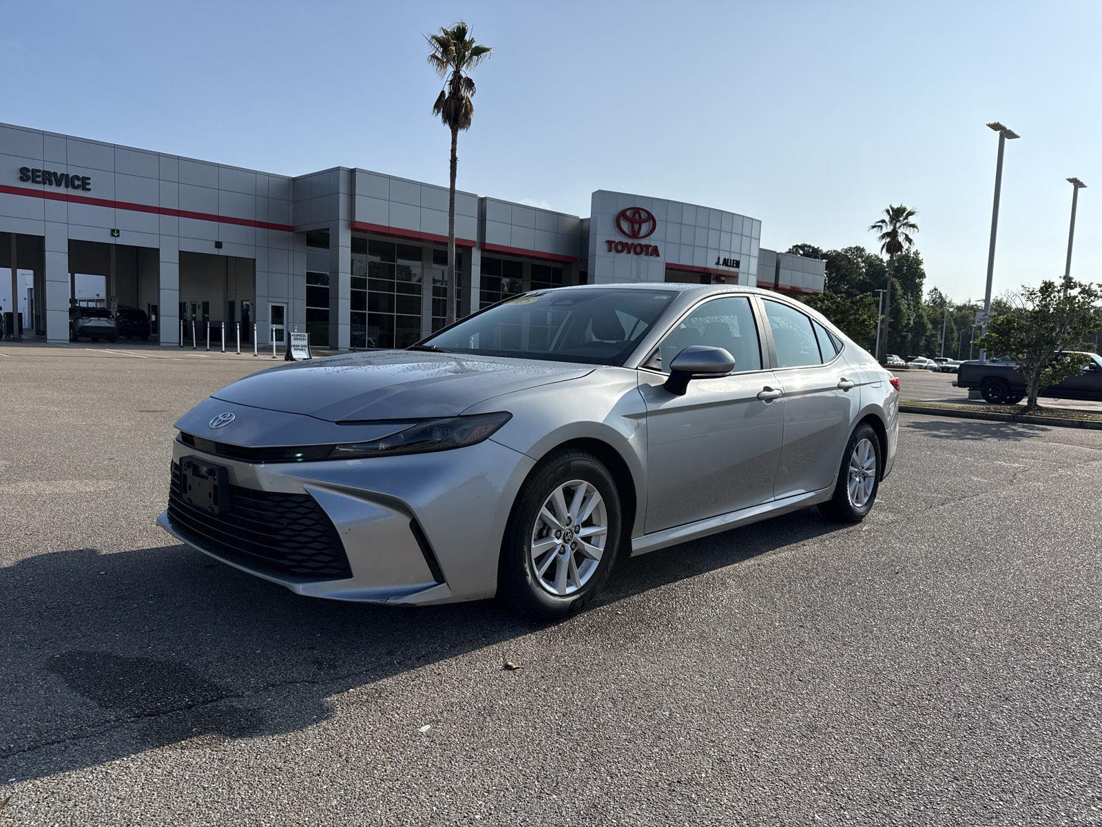 Celestial Silver Metallic 2025 Toyota Camry LE FWD Sedan Front-Wheel Drive Continuously Variable Transmission