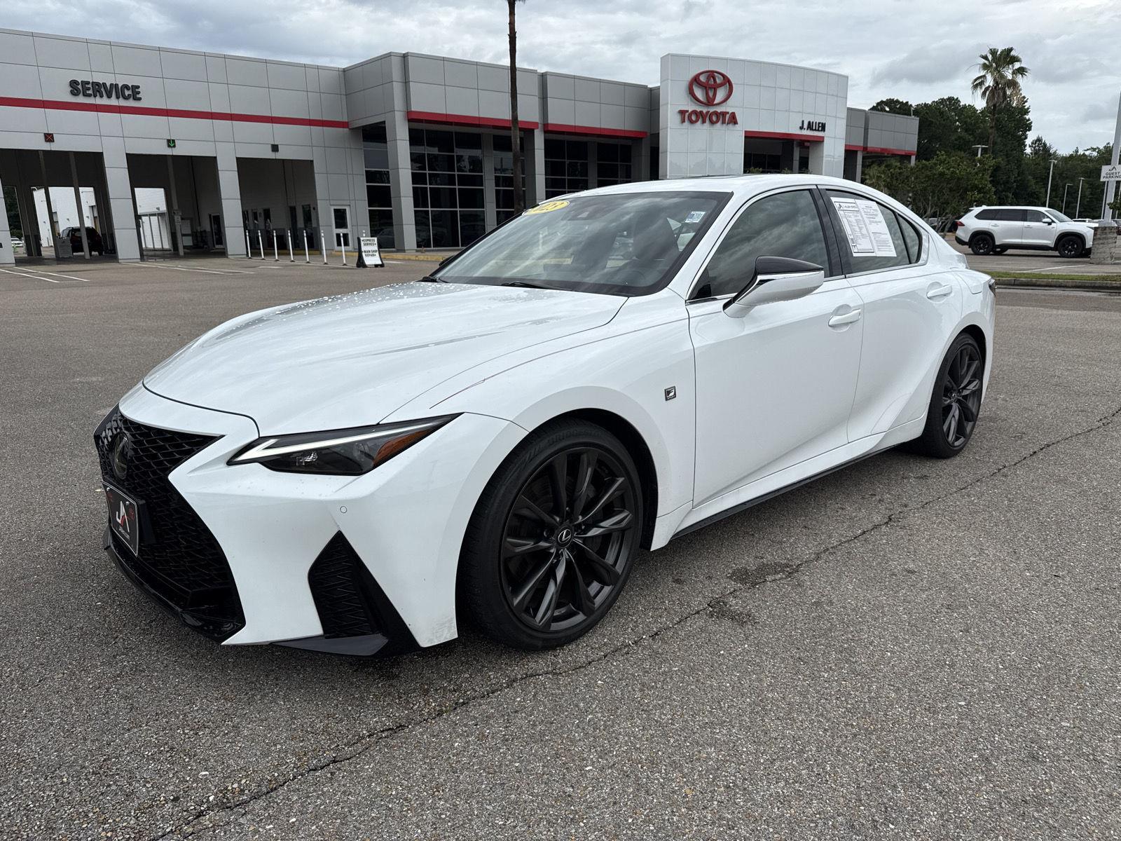 Ultra White 2023 Lexus IS Sedan Rear-Wheel Drive Automatic