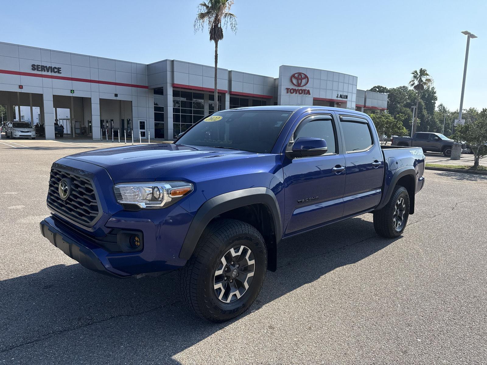 Blue 2022 Toyota Tacoma Pickup Truck
