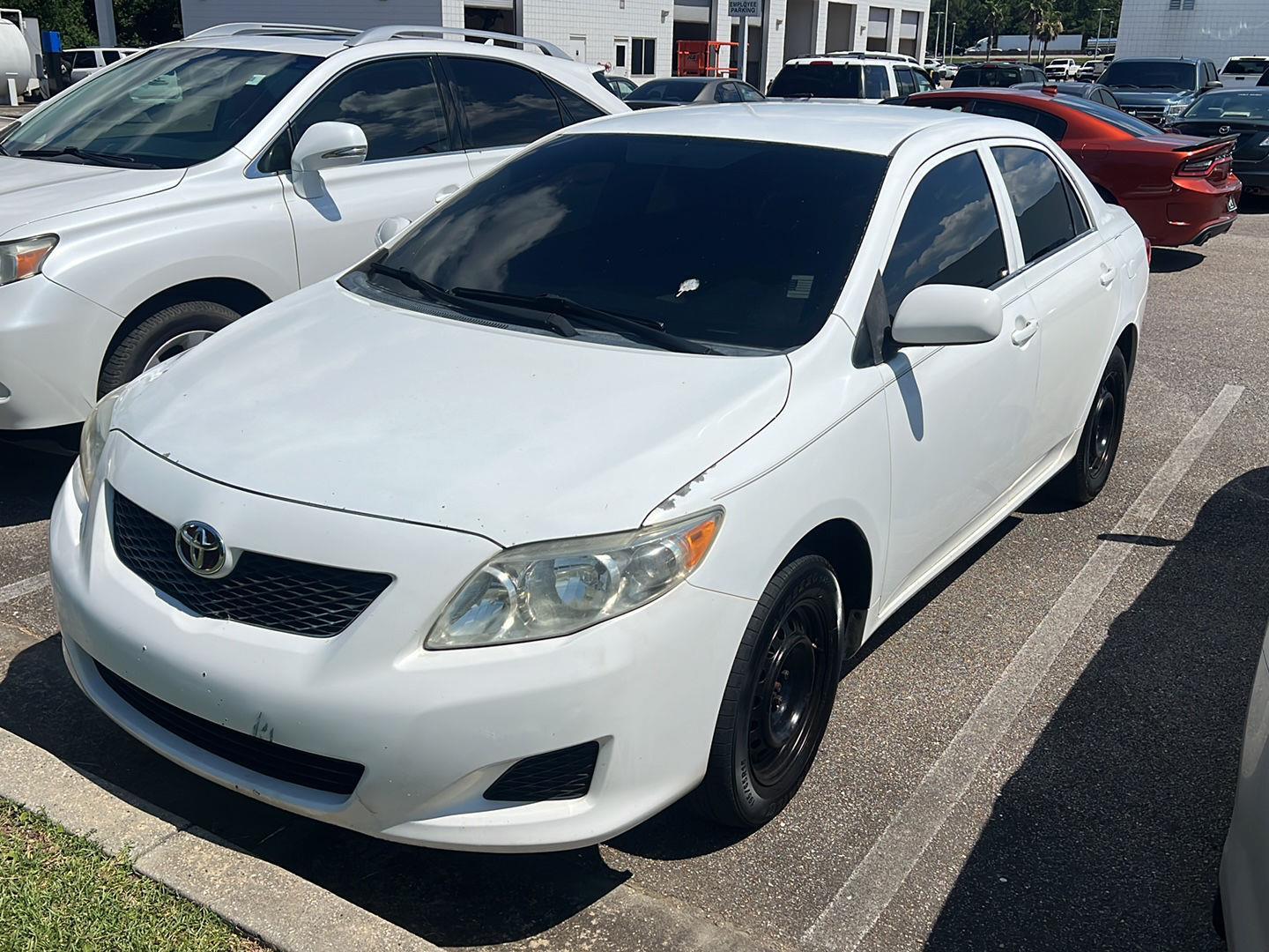 Super White 2010 Toyota Corolla Sedan Front-Wheel Drive 4-Speed Automatic