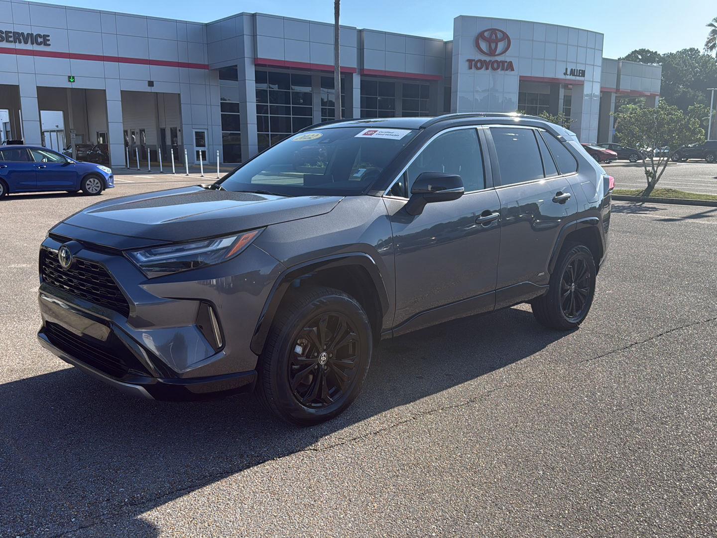 Gray 2022 Toyota RAV4 Hybrid SUV / Crossover All-Wheel Drive Continuously Variable Transmission