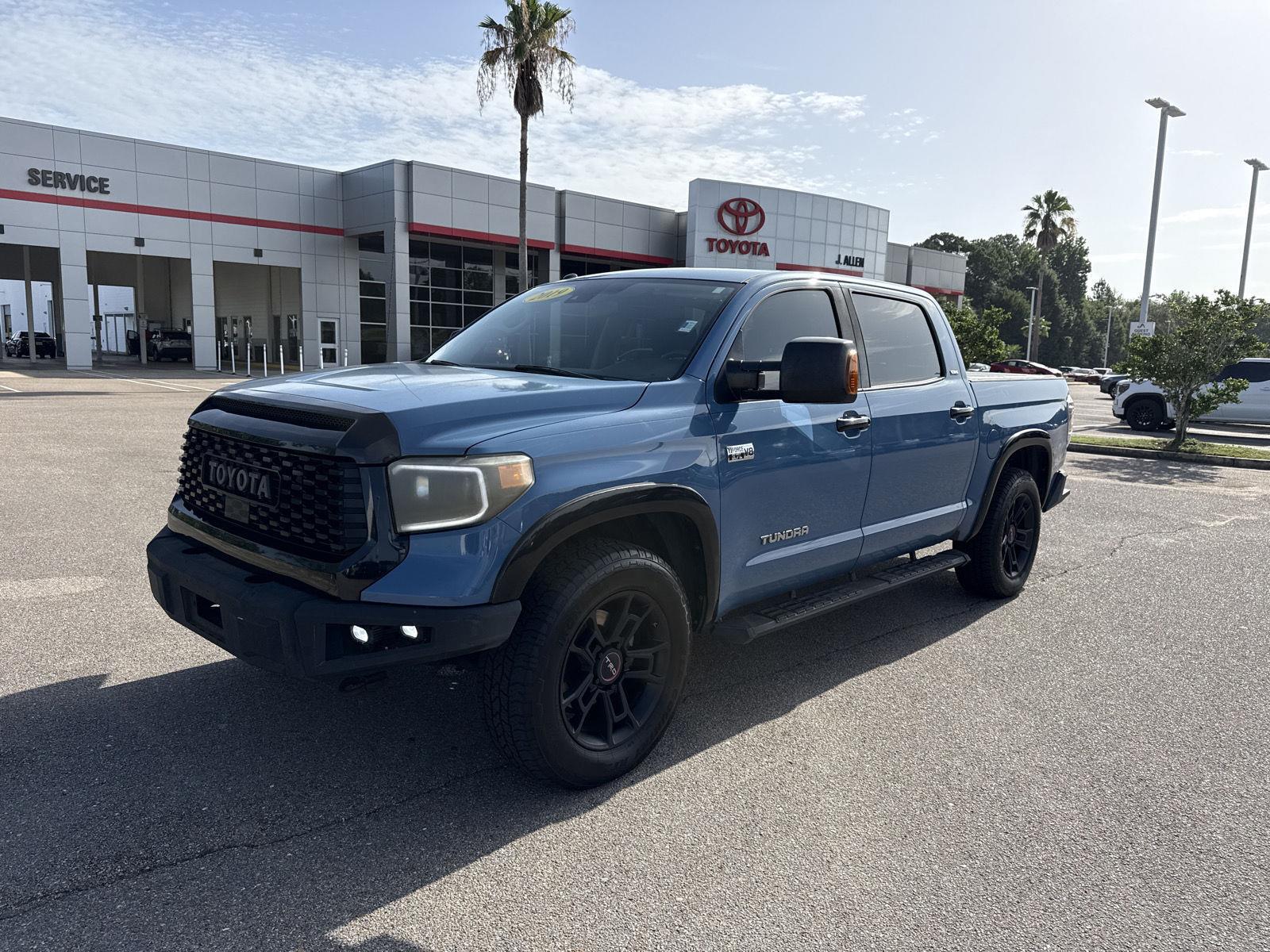 Cavalry Blue 2019 Toyota Tundra Pickup Truck Four-Wheel Drive 6-Speed Automatic