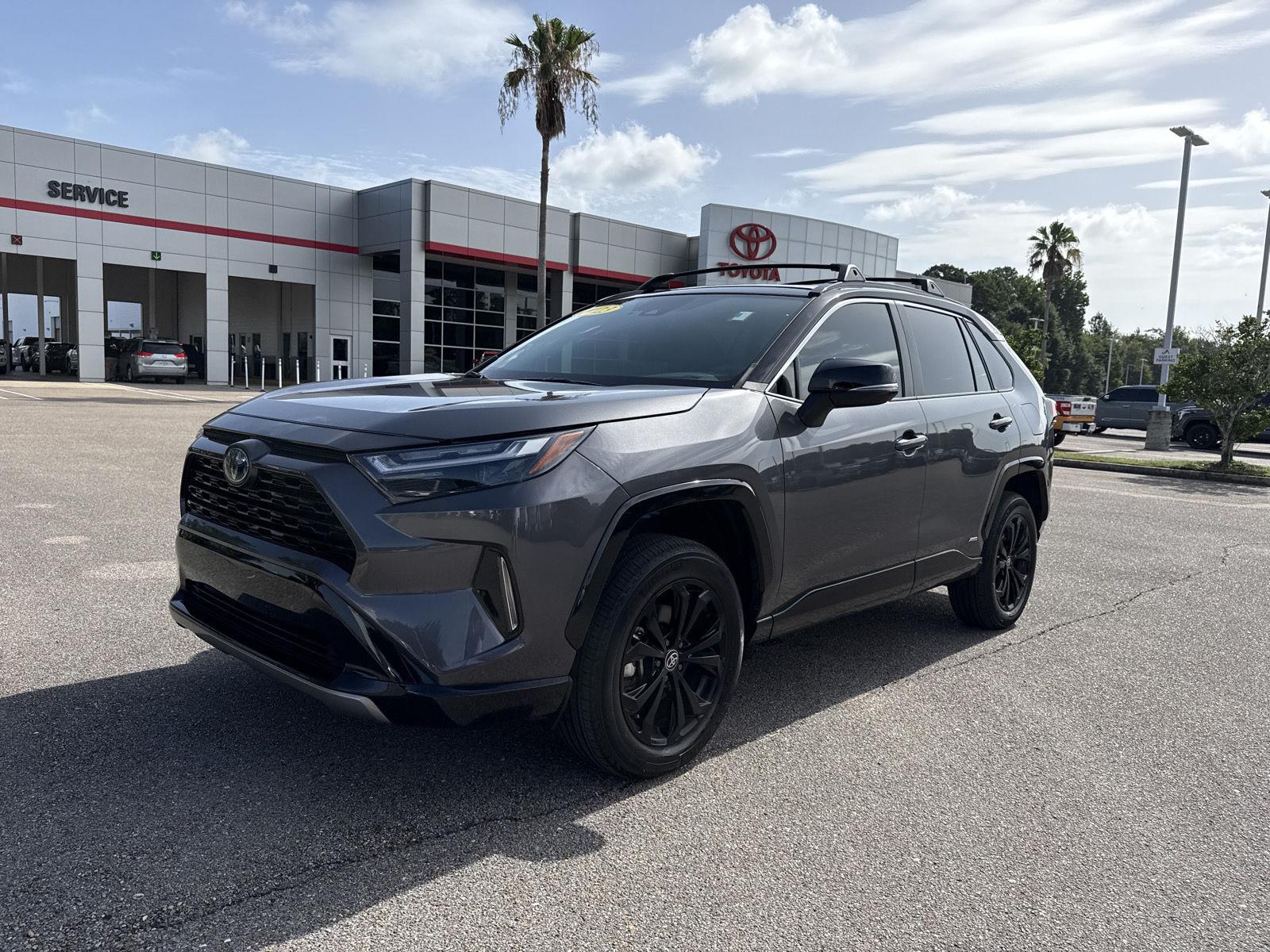 Magnetic Gray Metallic/Midnight Black Metallic 2023 Toyota RAV4 Hybrid SUV / Crossover All-Wheel Drive Continuously Variable Transmission