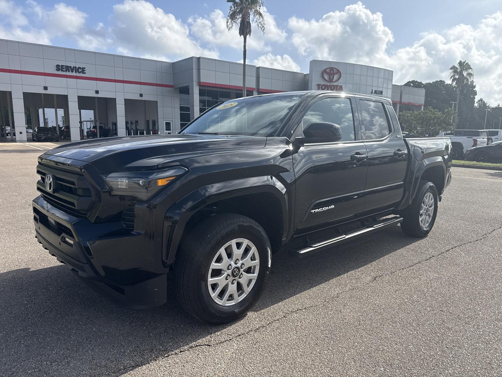 Black 2025 Toyota Tacoma Pickup Truck Four-Wheel Drive 8-Speed Automatic