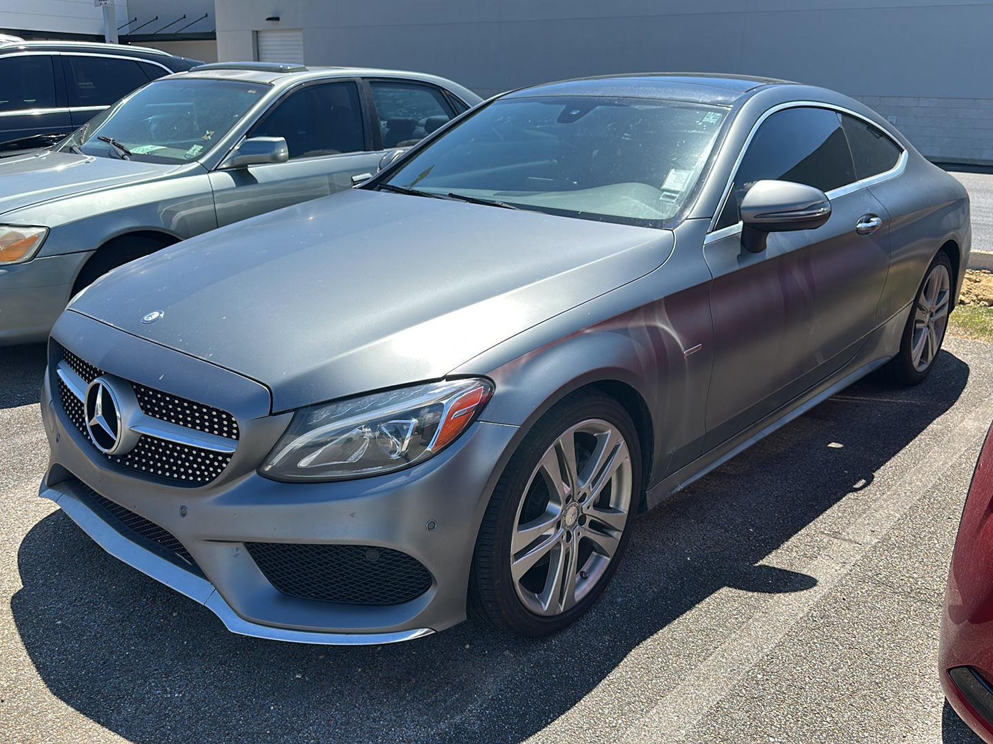 Gray (designo Selenite Grey Magno (Matte Finish)) 2017 Mercedes-Benz C-Class Coupe Rear-Wheel Drive Automatic