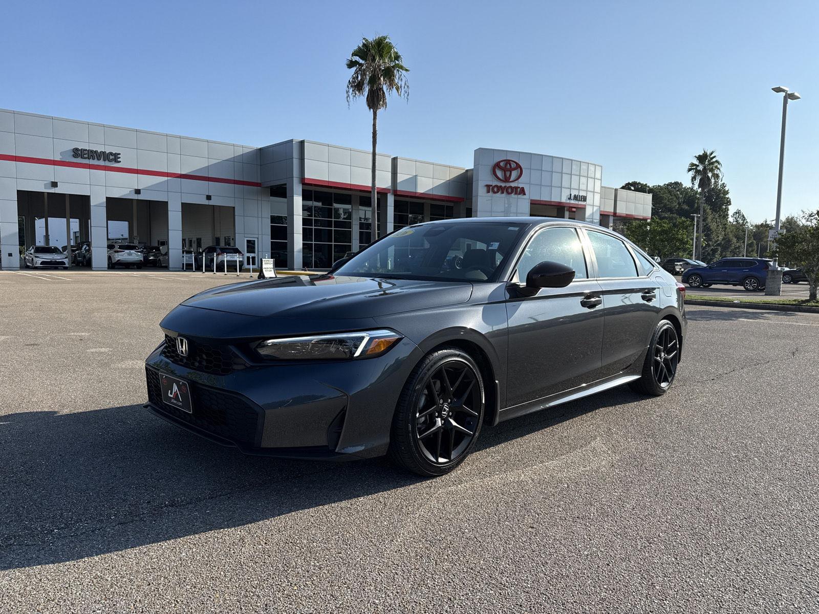 Meteorite Gray Metallic 2026 Honda Civic Sedan Front-Wheel Drive Continuously Variable Transmission