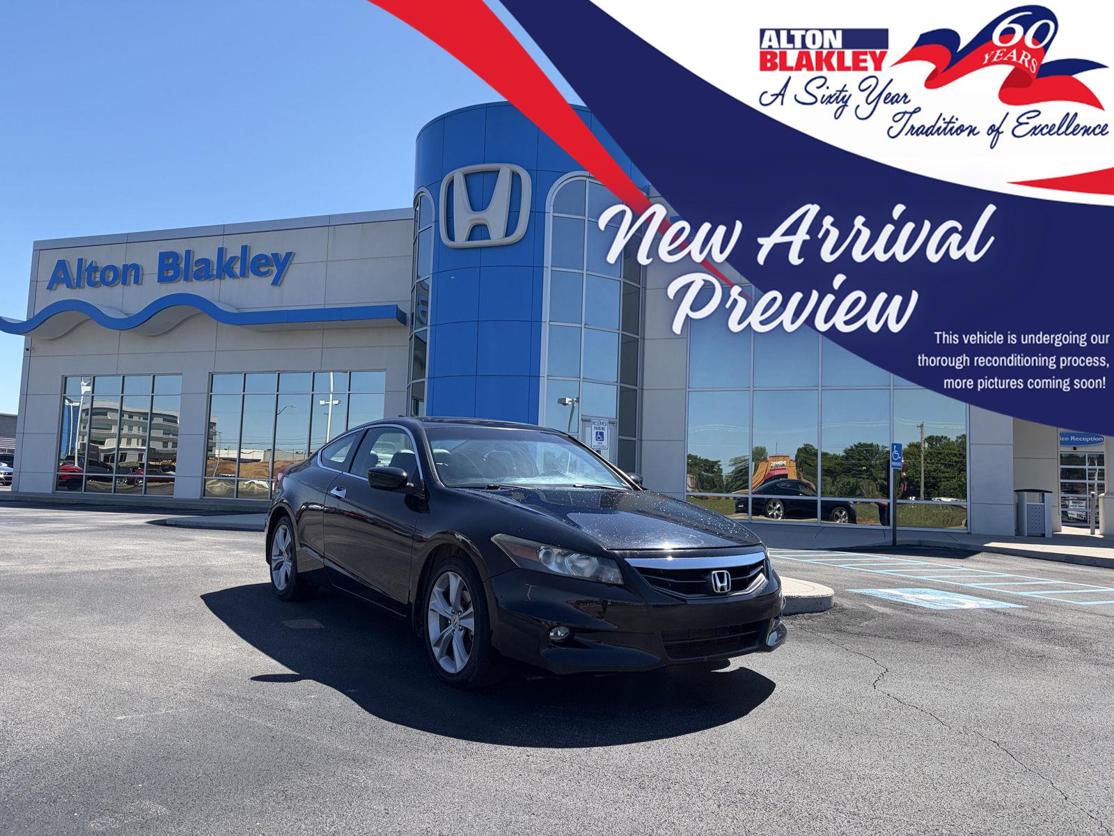 Crystal Black Pearl 2011 Honda Accord Coupe EX-L V6 Coupe Front-Wheel Drive Automatic