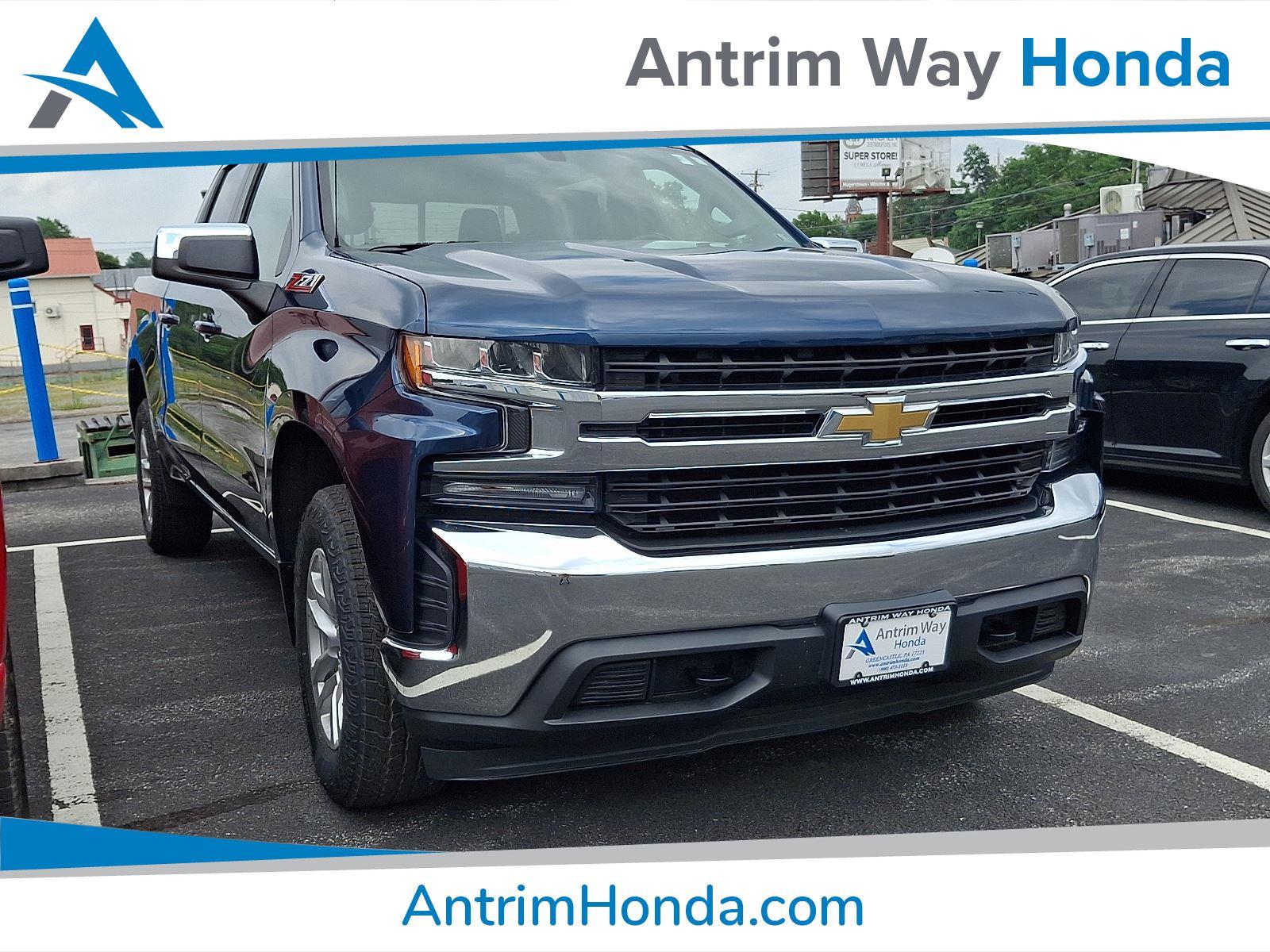 Northsky Blue Metallic 2020 Chevrolet Silverado 1500 Pickup Truck Four-Wheel Drive 8-Speed Automatic