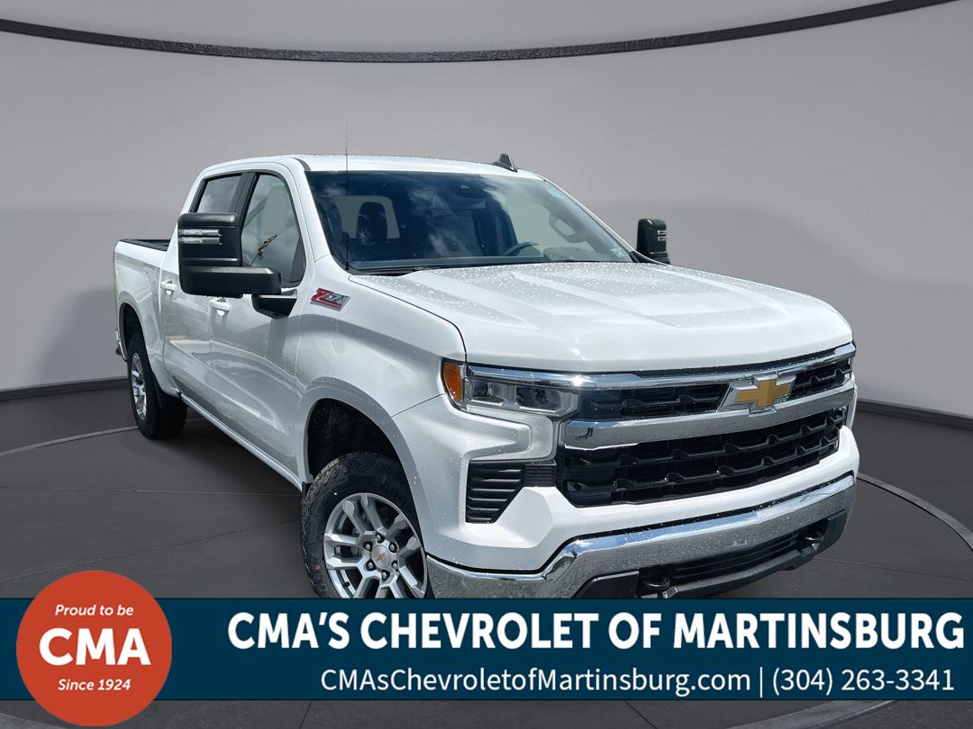 Summit White 2026 Chevrolet Silverado 1500 LT Crew Cab 4WD Pickup Truck Four-Wheel Drive Automatic