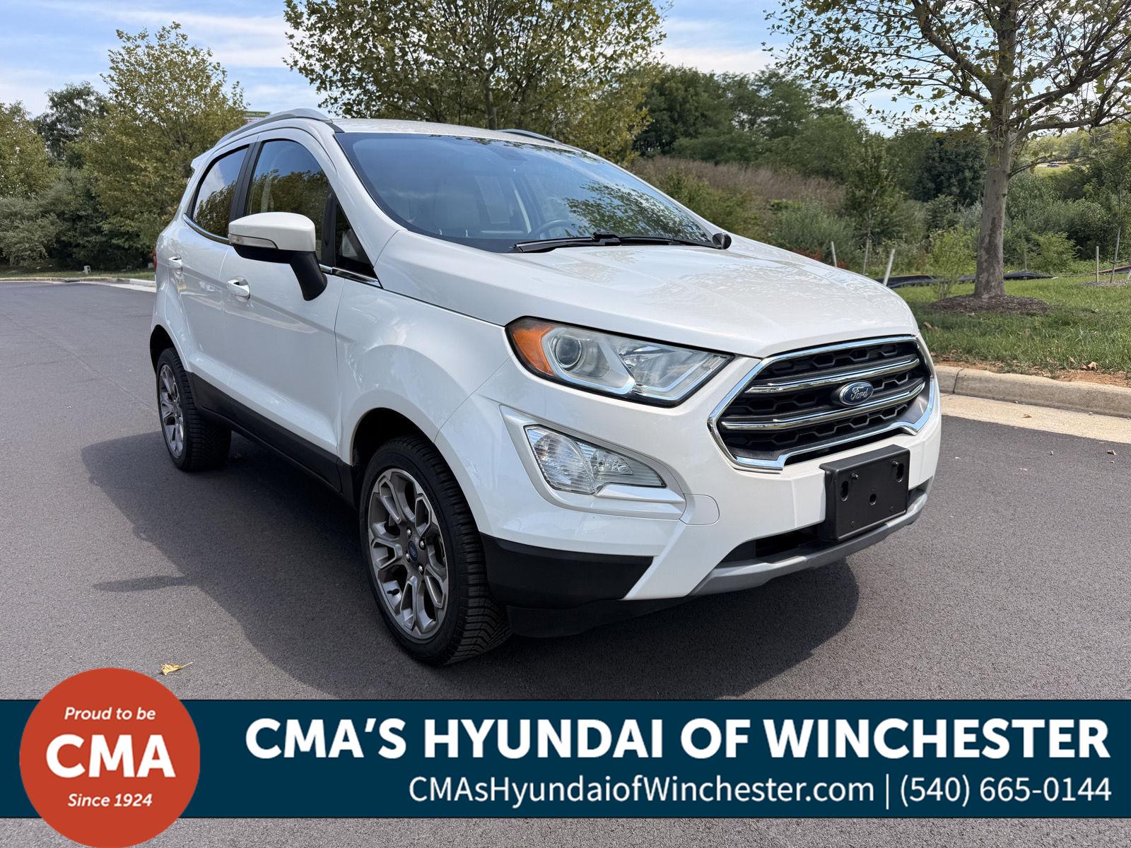 White Platinum Metallic Tri-Coat 2019 Ford EcoSport SUV / Crossover All-Wheel Drive 6-Speed Automatic