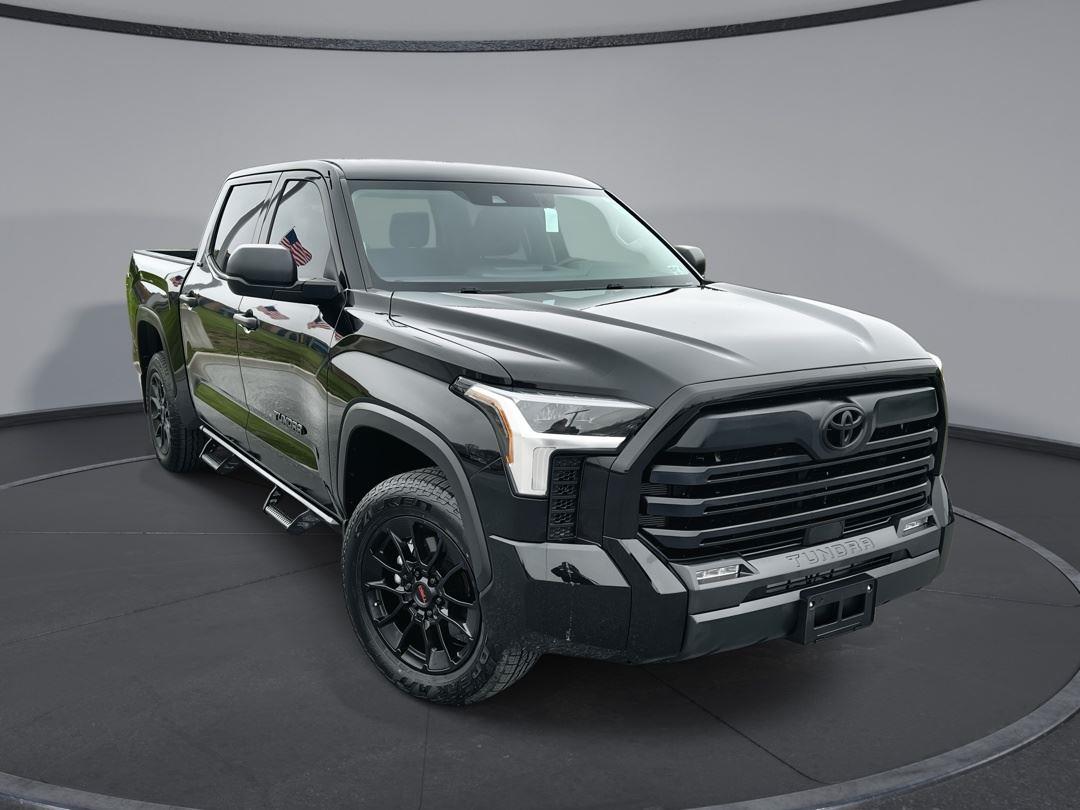 Midnight Black Metallic 2024 Toyota Tundra SR5 CrewMax Cab 4WD Pickup Truck Four-Wheel Drive Automatic
