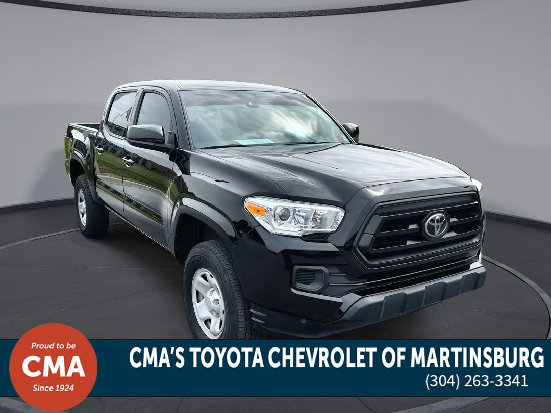 Black 2023 Toyota Tacoma SR V6 Double Cab 4WD Pickup Truck Four-Wheel Drive 6-Speed Automatic