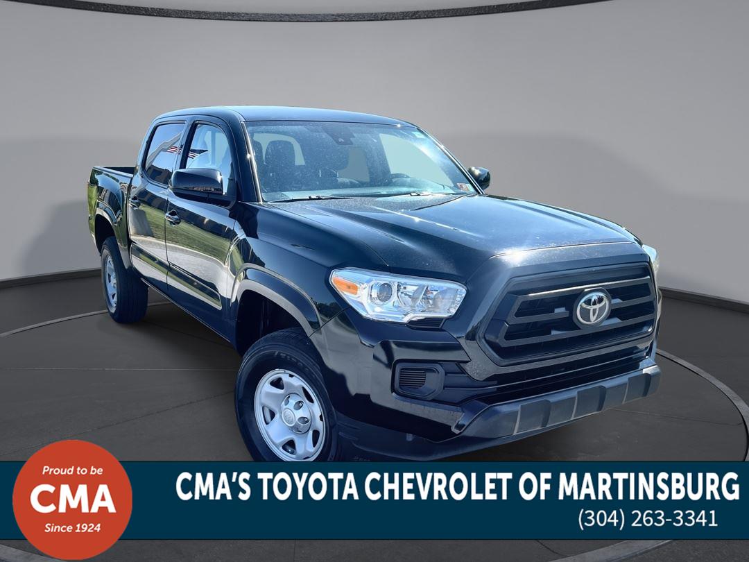 Black 2023 Toyota Tacoma SR V6 Double Cab 4WD Pickup Truck Four-Wheel Drive 6-Speed Automatic
