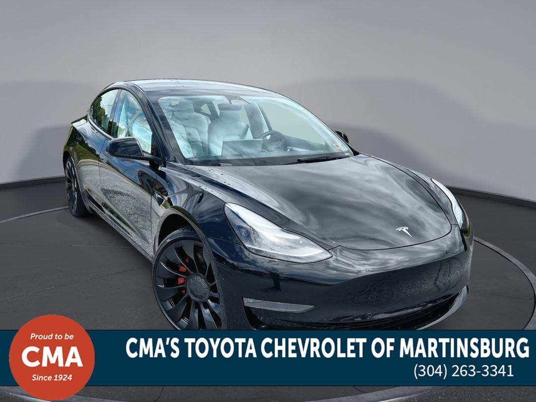 Solid Black 2022 Tesla Model 3 Sedan All-Wheel Drive Automatic
