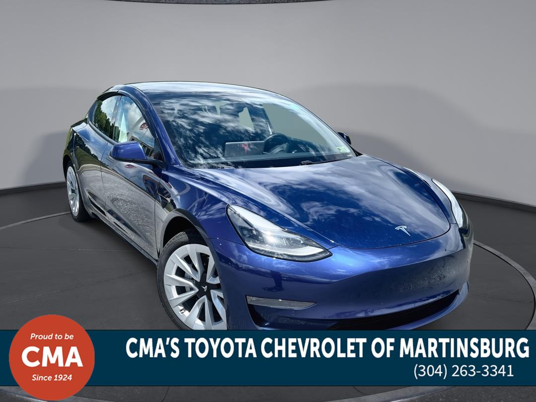 Blue 2021 Tesla Model 3 Sedan All-Wheel Drive 1-Speed Automatic