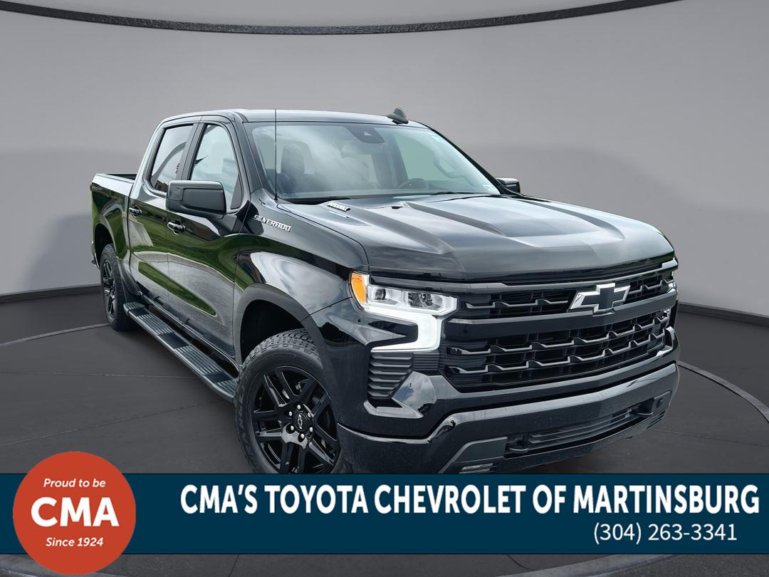 Black 2023 Chevrolet Silverado 1500 Pickup Truck Four-Wheel Drive Automatic