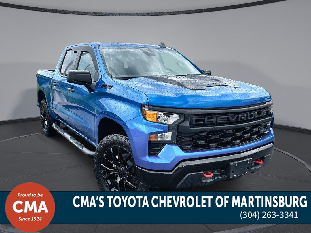 Glacier Blue Metallic 2023 Chevrolet Silverado 1500 Pickup Truck Four-Wheel Drive Automatic