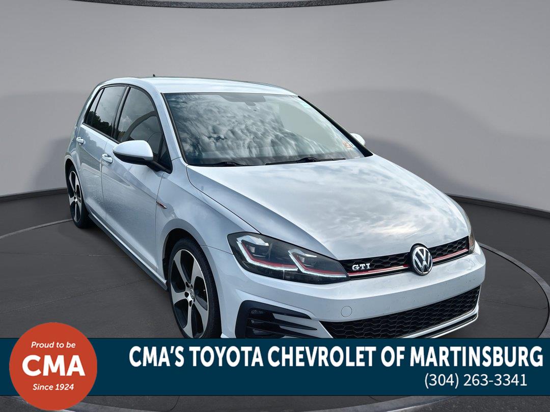White Silver Metallic 2018 Volkswagen Golf GTI Hatchback Front-Wheel Drive Automatic