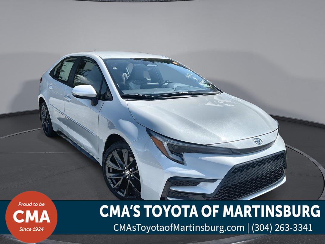White (Wind Chill Pearl) 2026 Toyota Corolla Hybrid Sedan Front-Wheel Drive Continuously Variable Transmission