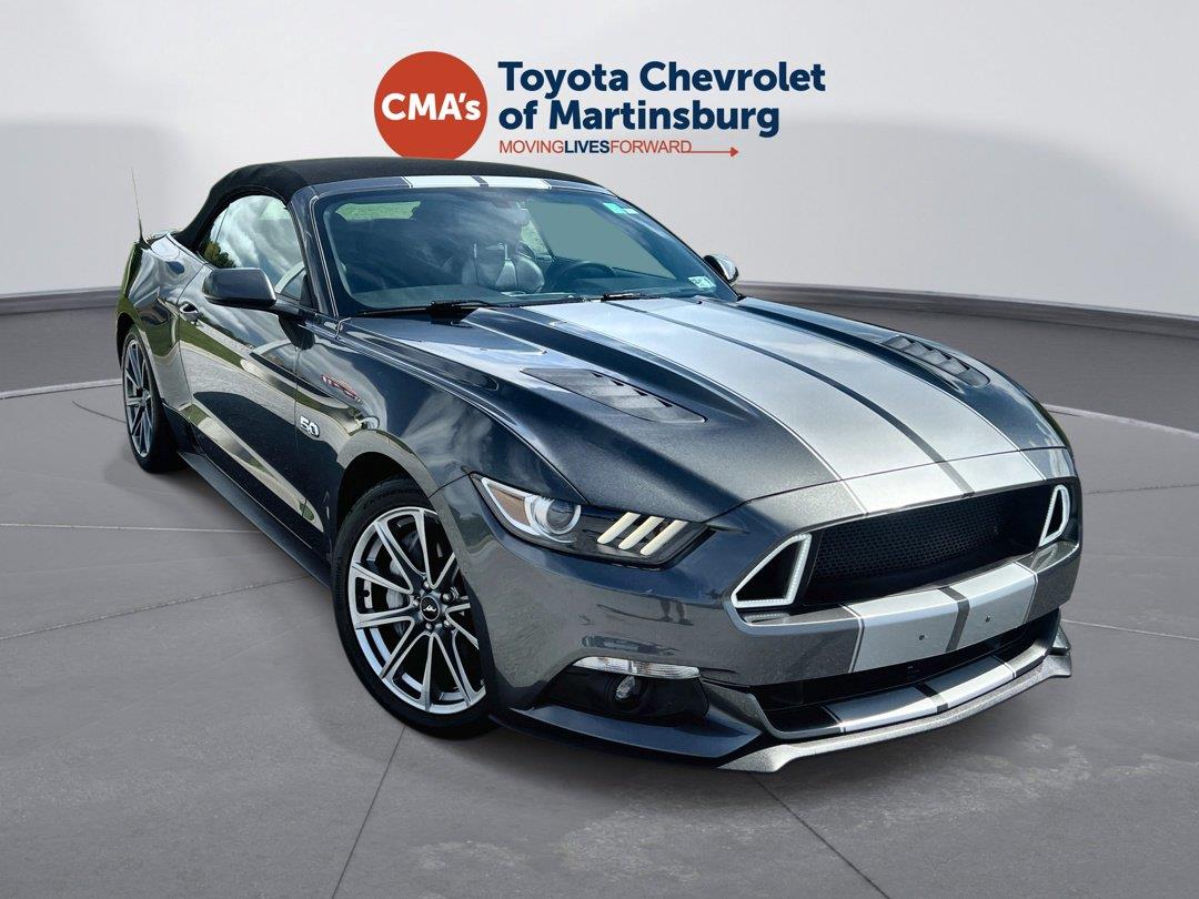 Gray (Magnetic) 2015 Ford Mustang Convertible Rear-Wheel Drive 6-Speed Automatic