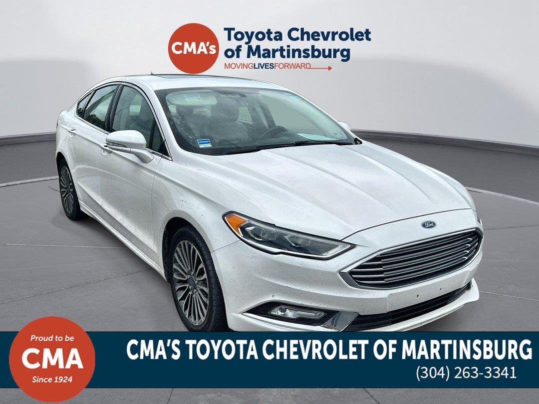 White Platinum Metallic Tri-Coat 2017 Ford Fusion Sedan All-Wheel Drive 6-Speed Automatic