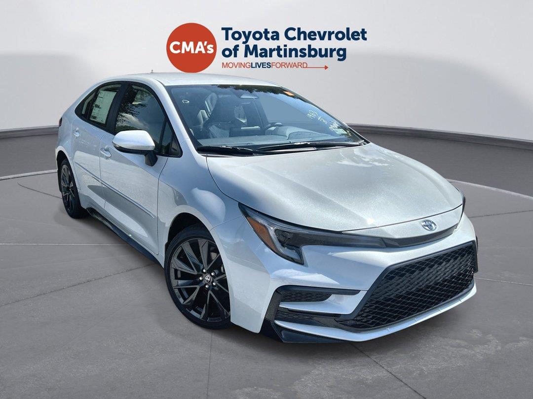 White (Wind Chill Pearl) 2026 Toyota Corolla Hybrid Sedan Front-Wheel Drive Continuously Variable Transmission