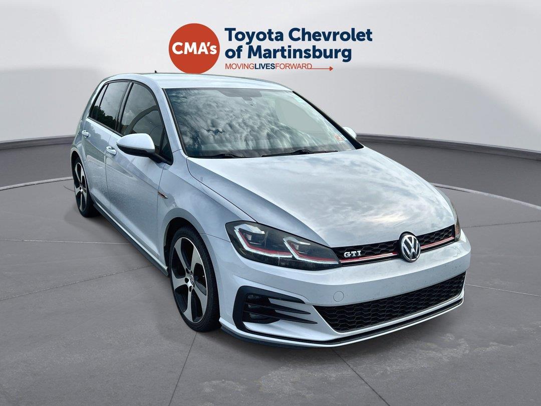 White Silver Metallic 2018 Volkswagen Golf GTI Hatchback Front-Wheel Drive Automatic