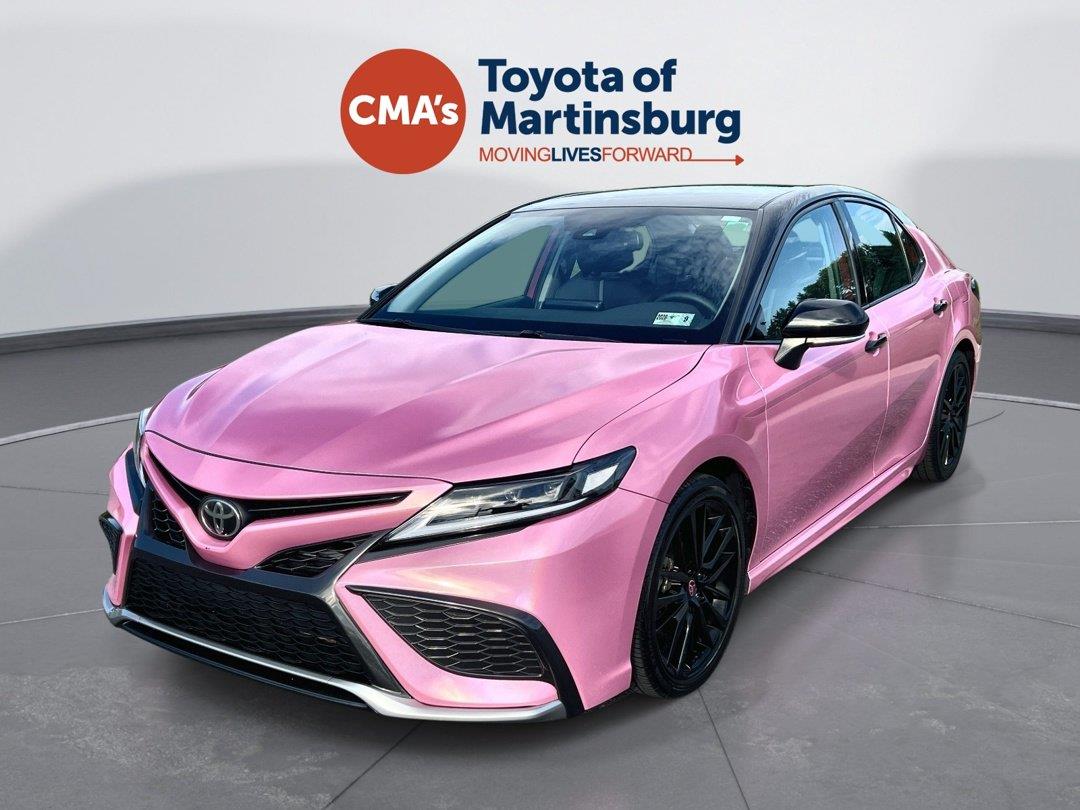 Supersonic Red w/Midnight Black Metallic Roof 2021 Toyota Camry Sedan All-Wheel Drive Automatic