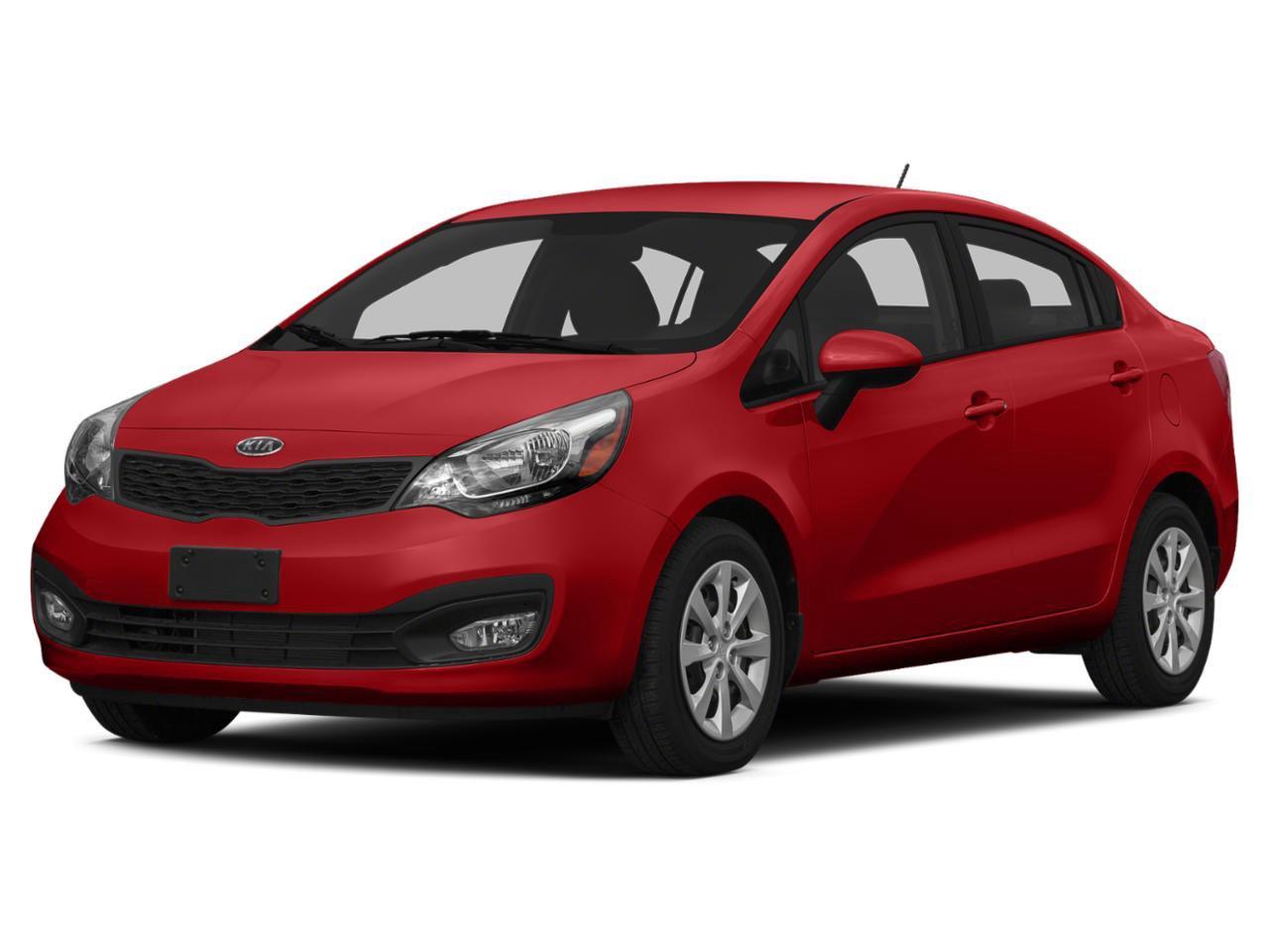 Signal Red 2015 Kia Rio Sedan Front-Wheel Drive Automatic