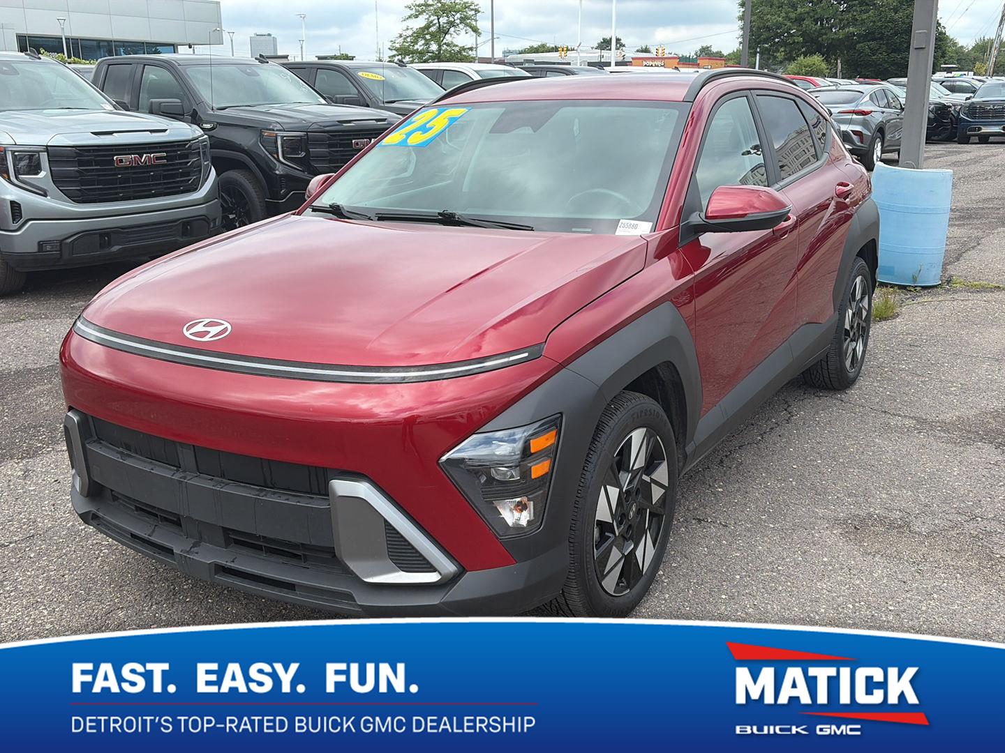 Ultimate Red Metallic 2025 Hyundai Kona SUV / Crossover Front-Wheel Drive Continuously Variable Transmission