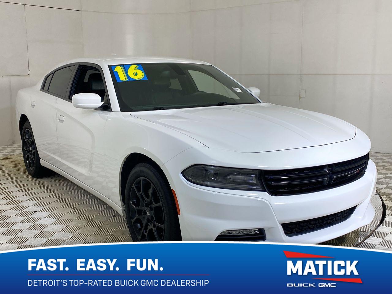 Bright White Clearcoat 2016 Dodge Charger Sedan All-Wheel Drive 8-Speed Automatic