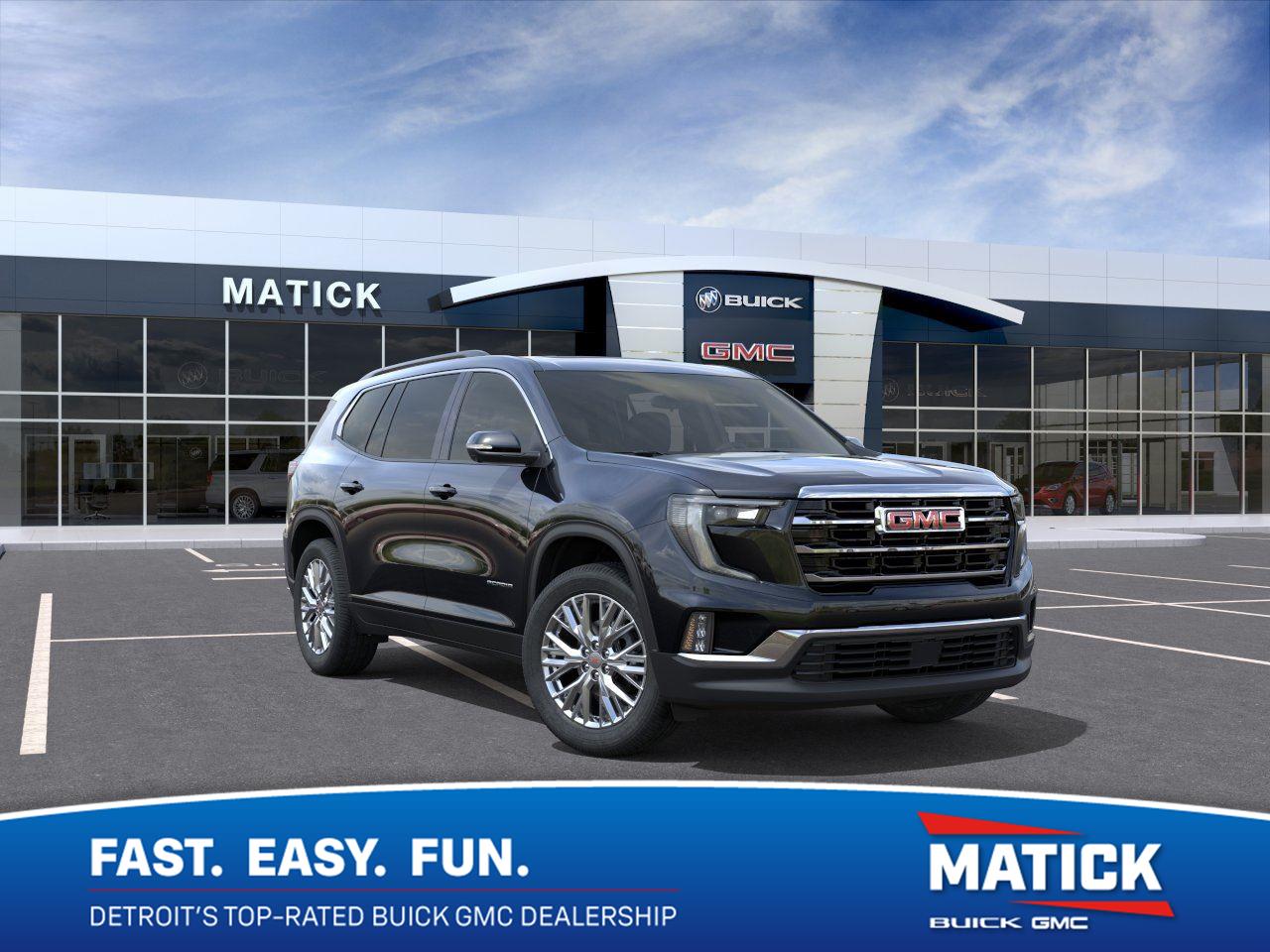 Black (Ebony Twilight Metallic) 2025 GMC Acadia SUV / Crossover Front-Wheel Drive 8-Speed Automatic