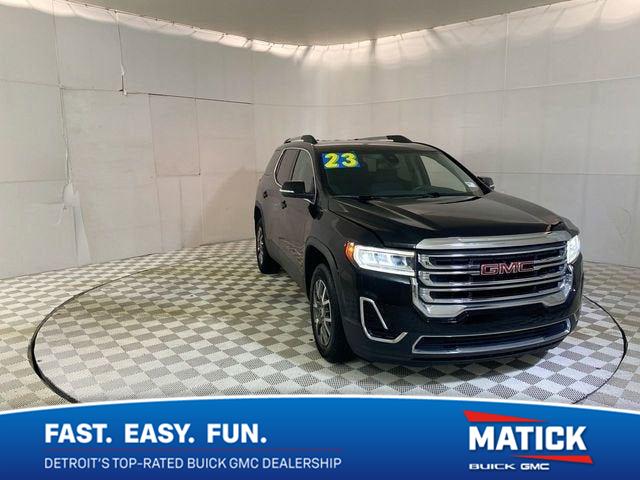 Black (Ebony Twilight Metallic) 2023 GMC Acadia SUV / Crossover Front-Wheel Drive 9-Speed Automatic