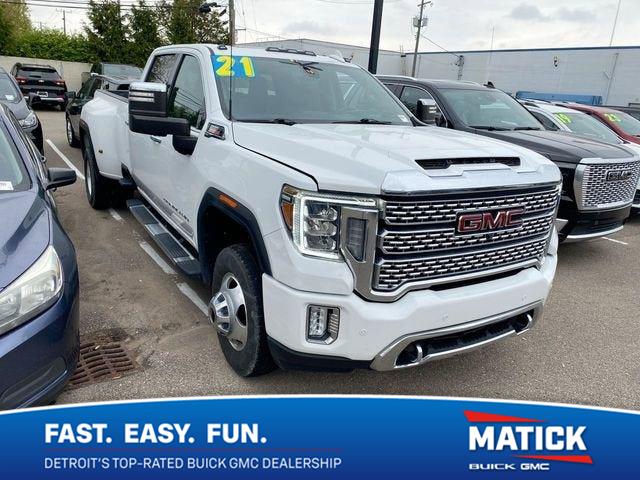 Summit White 2021 GMC Sierra 3500HD Pickup Truck Four-Wheel Drive Automatic